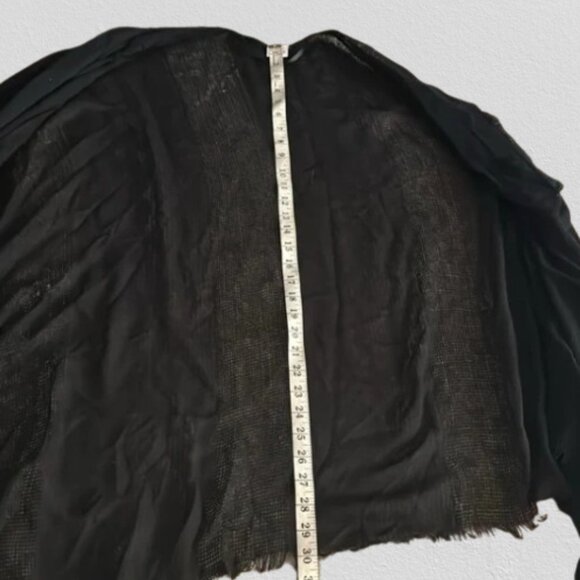 Sonoma Black Shawl Coverup Cardigan Wrap. Pre-loved in Good Condition - Picture 8 of 16